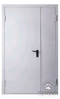 Противопожарная дверь двухстворчатая